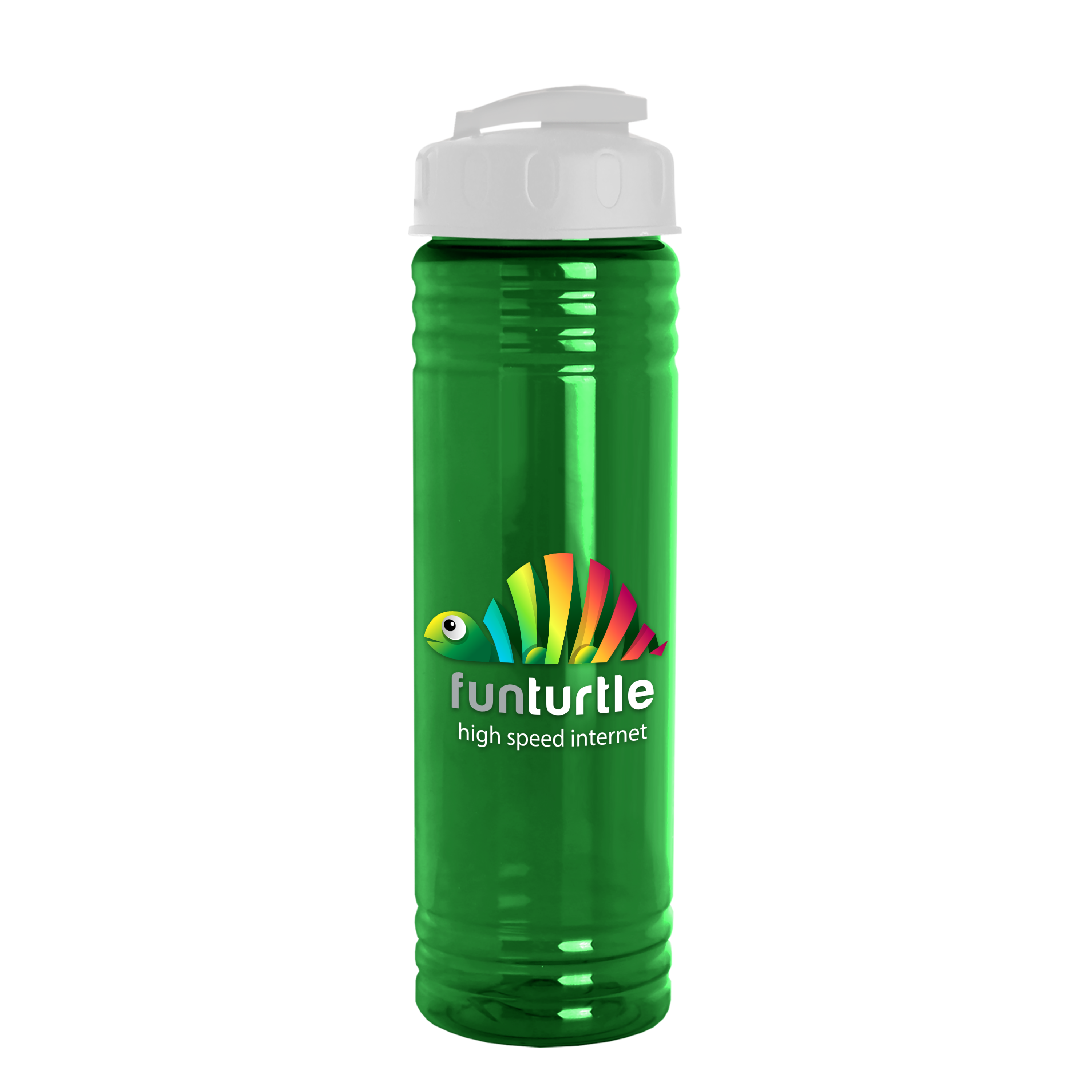 Slim Fit RPET Bottle with Flip-Top Lid - 24 oz.